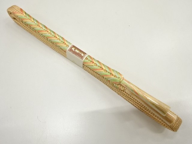 JAPANESE KIMONO / UNUSED HAND-TIED OBIJIME